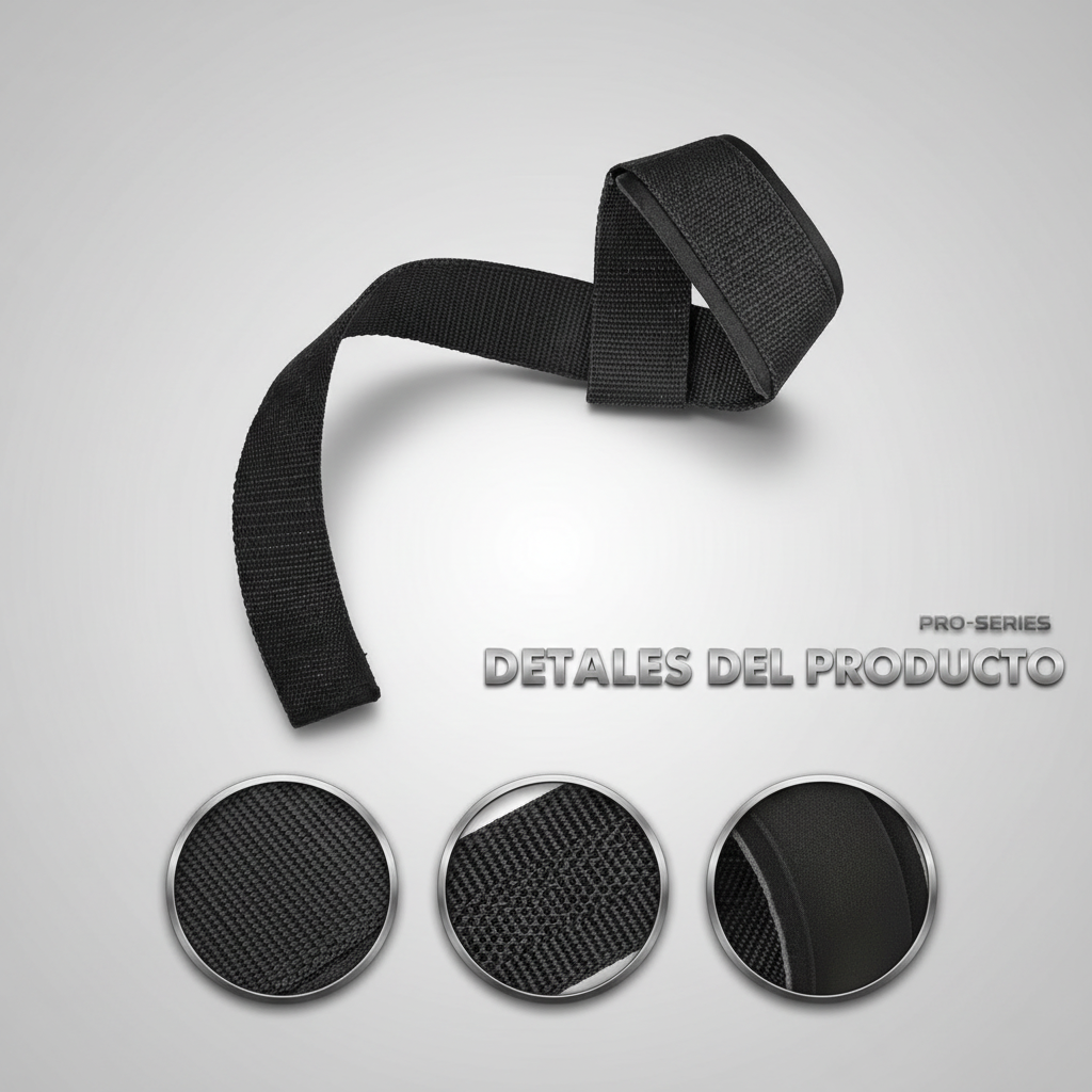 Straps de Agarre Antideslizante con Acolchado de Neopreno